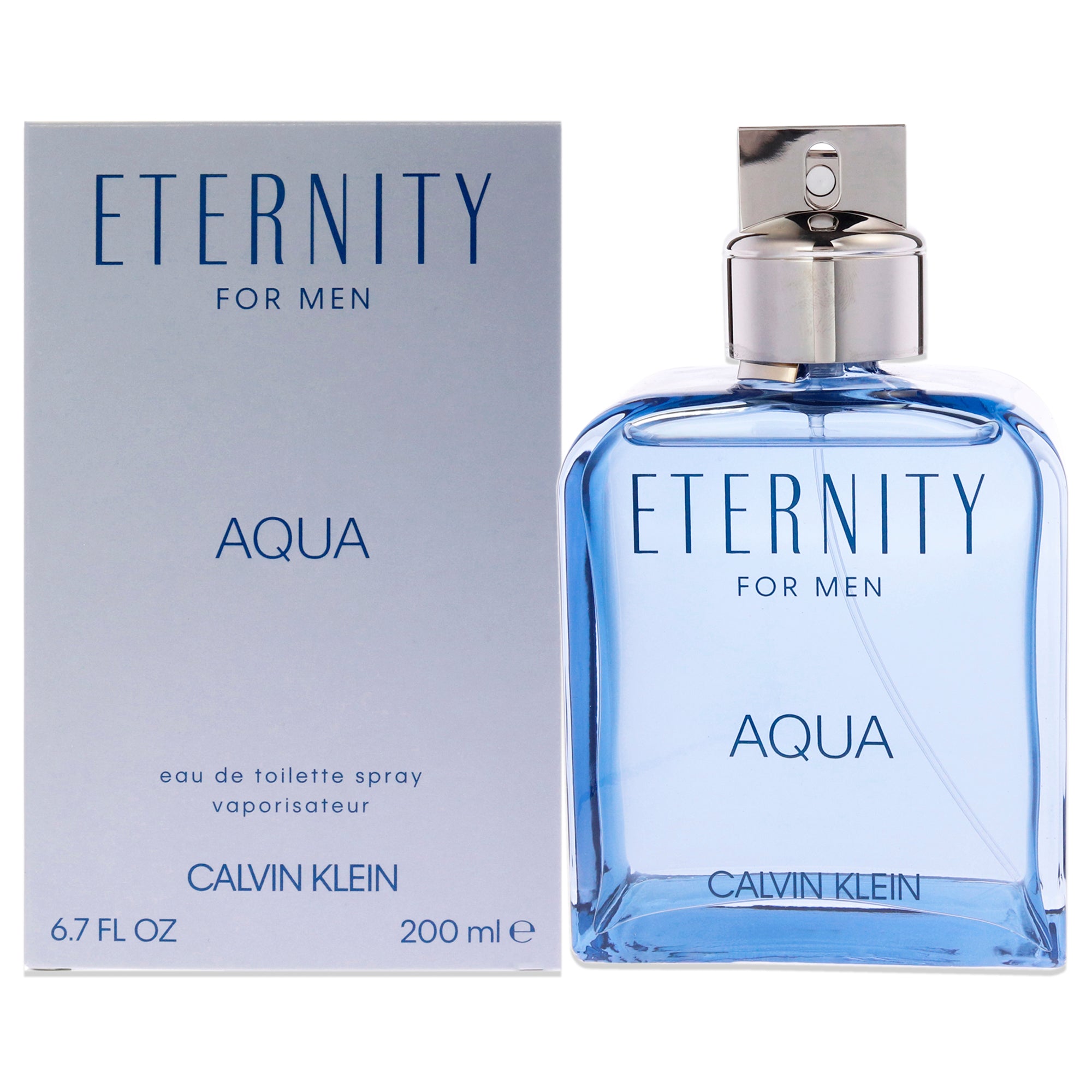 Eternity Aqua by Calvin Klein for Men - 6.7 oz EDT Spray