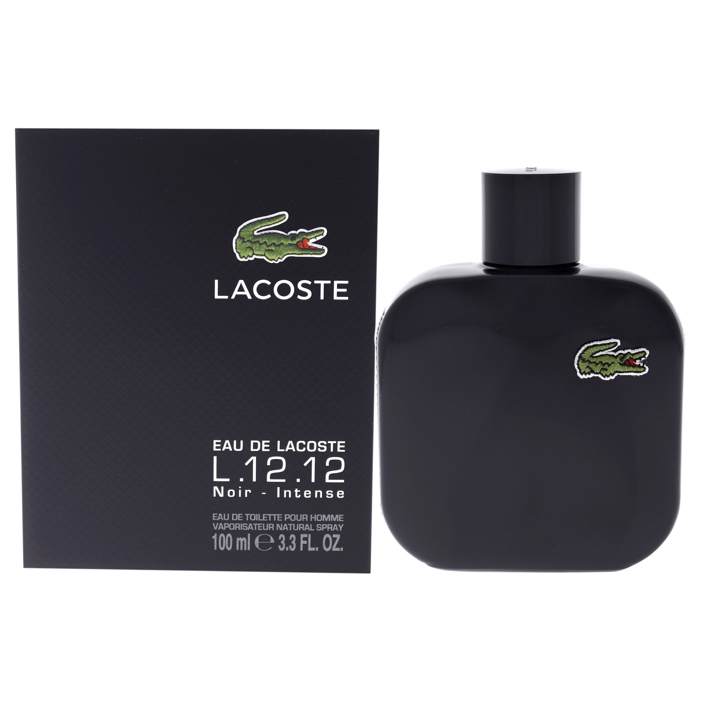 Lacoste Eau De Lacoste L.12.12 Noir Intense by Lacoste for Men - 3.3 oz EDT Spray