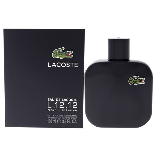 Lacoste Eau De Lacoste L.12.12 Noir Intense by Lacoste for Men - 3.3 oz EDT Spray