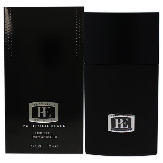 Portfolio Black by Perry Ellis for Men - 3.4 oz EDT Spray