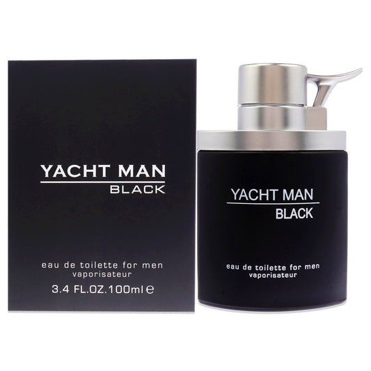 Yacht Man Black 3.4 oz EDT Spray