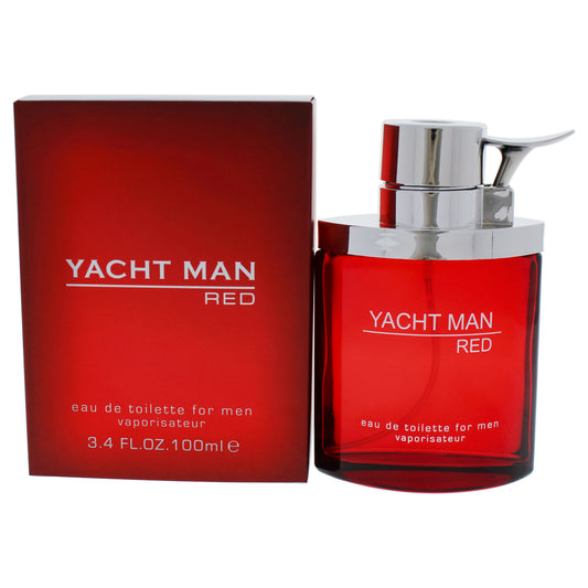 Yacht Man Red 3.4 oz EDT Spray
