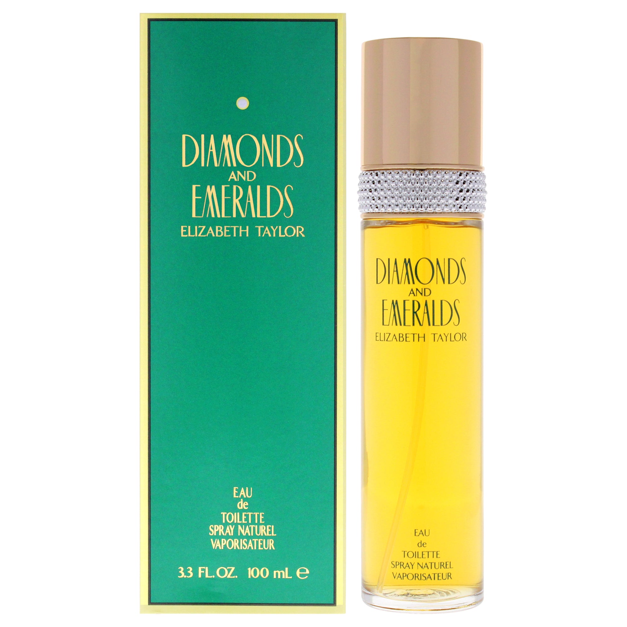 Diamonds and Emeralds by Elizabeth Taylor for Women - 3.3 oz EDT Spray