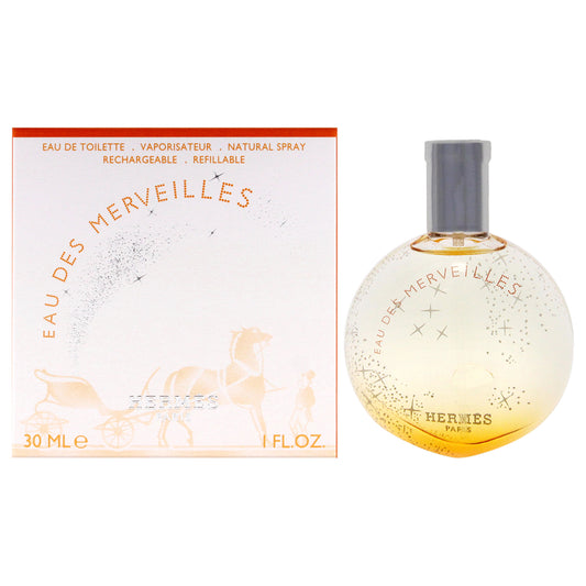 Eau Des Merveilles by Hermes for Women - 1 oz EDT Spray (Refillable)