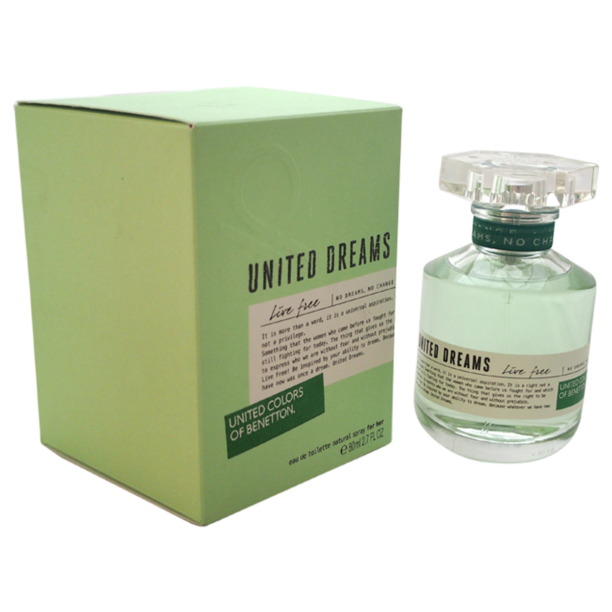 United Dreams - Live Free by United Colors Of Benetton for Women - 2.7 oz EDT Spray