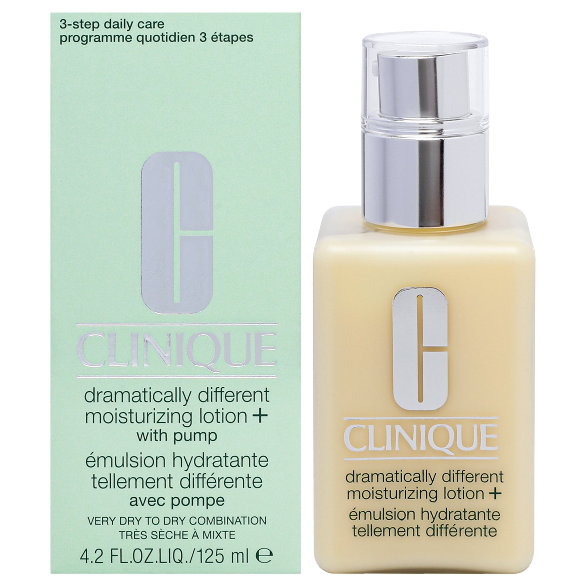 Dramatically Different Moisturizing Lotion Plus - Very Dry To Dry Combination Skin by Clinique for Unisex - 4.2 oz Moisturizer