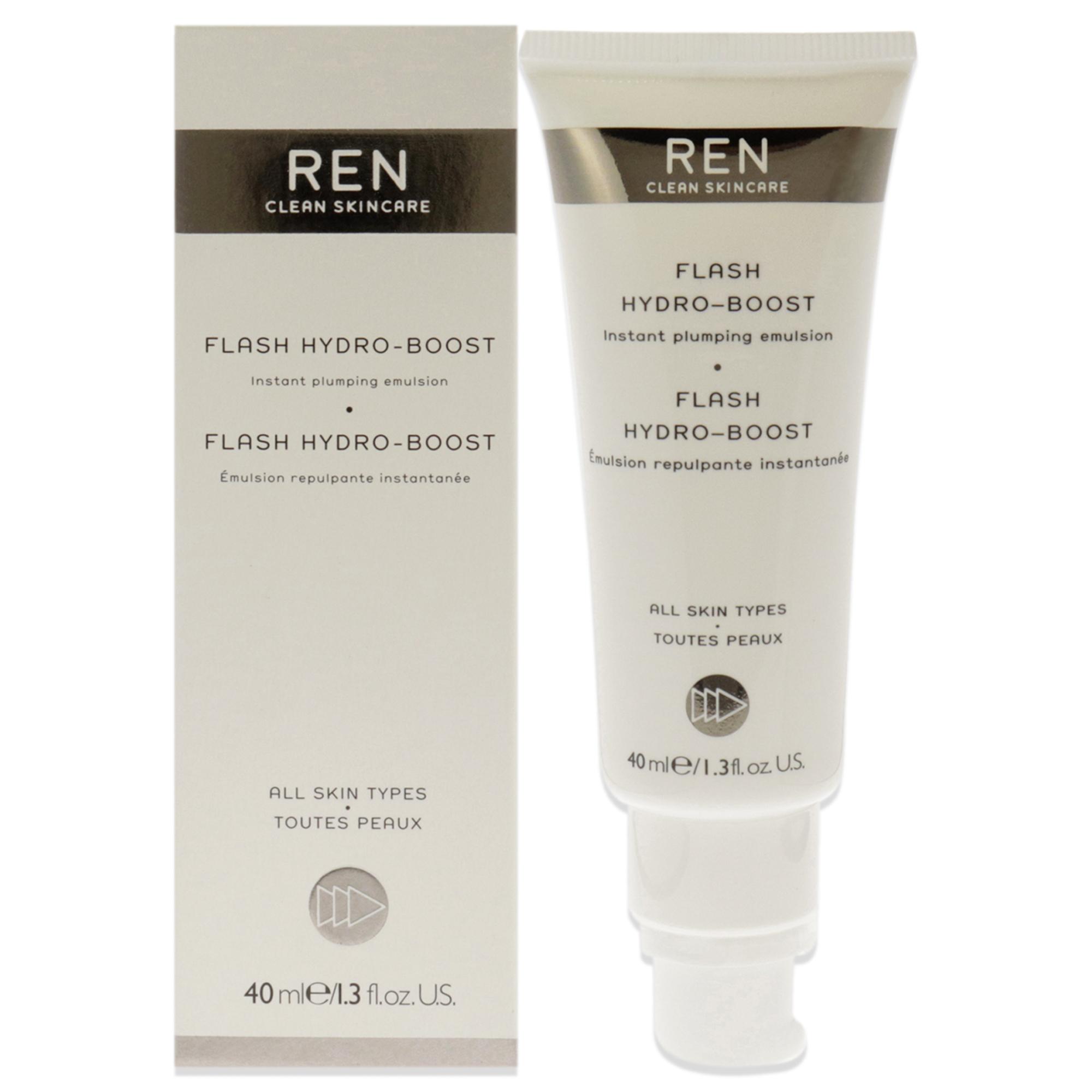 Flash Hydro-Boost Instant Plumping Emulsion by REN for Unisex - 1.3 oz Emulsion
