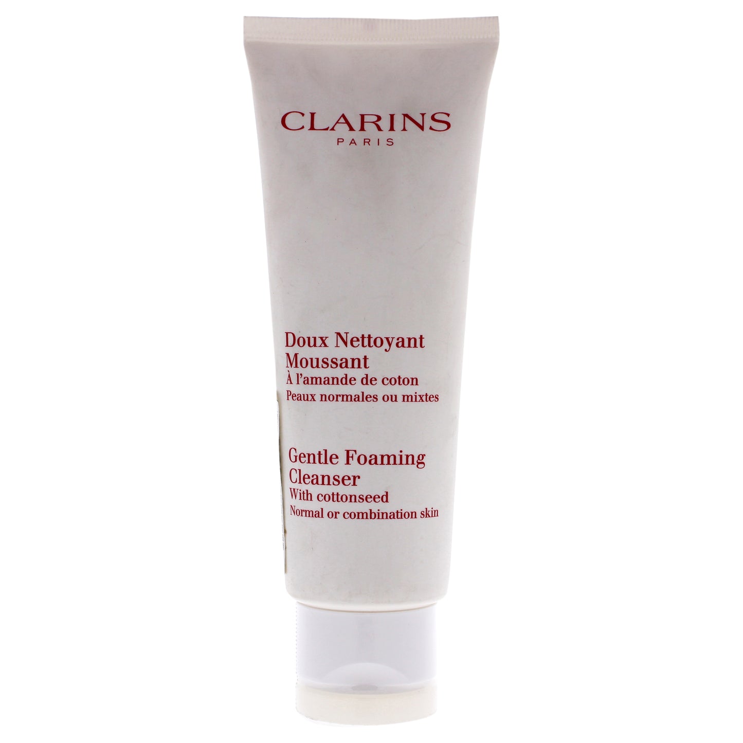 Gentle Foaming Cleanser With Cottonseed - Normal or Combination Skin by Clarins for Unisex - 4.4 oz Cleanser (Unboxed)
