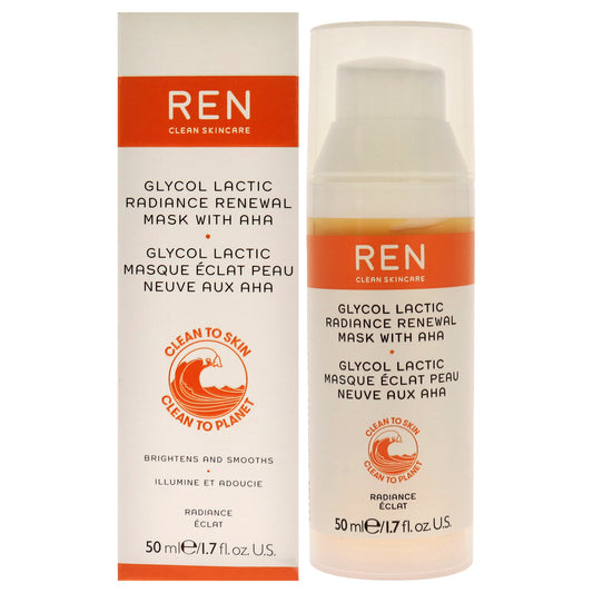 Glycol Lactic Radiance Renewal Mask by REN for Unisex - 1.7 oz Mask