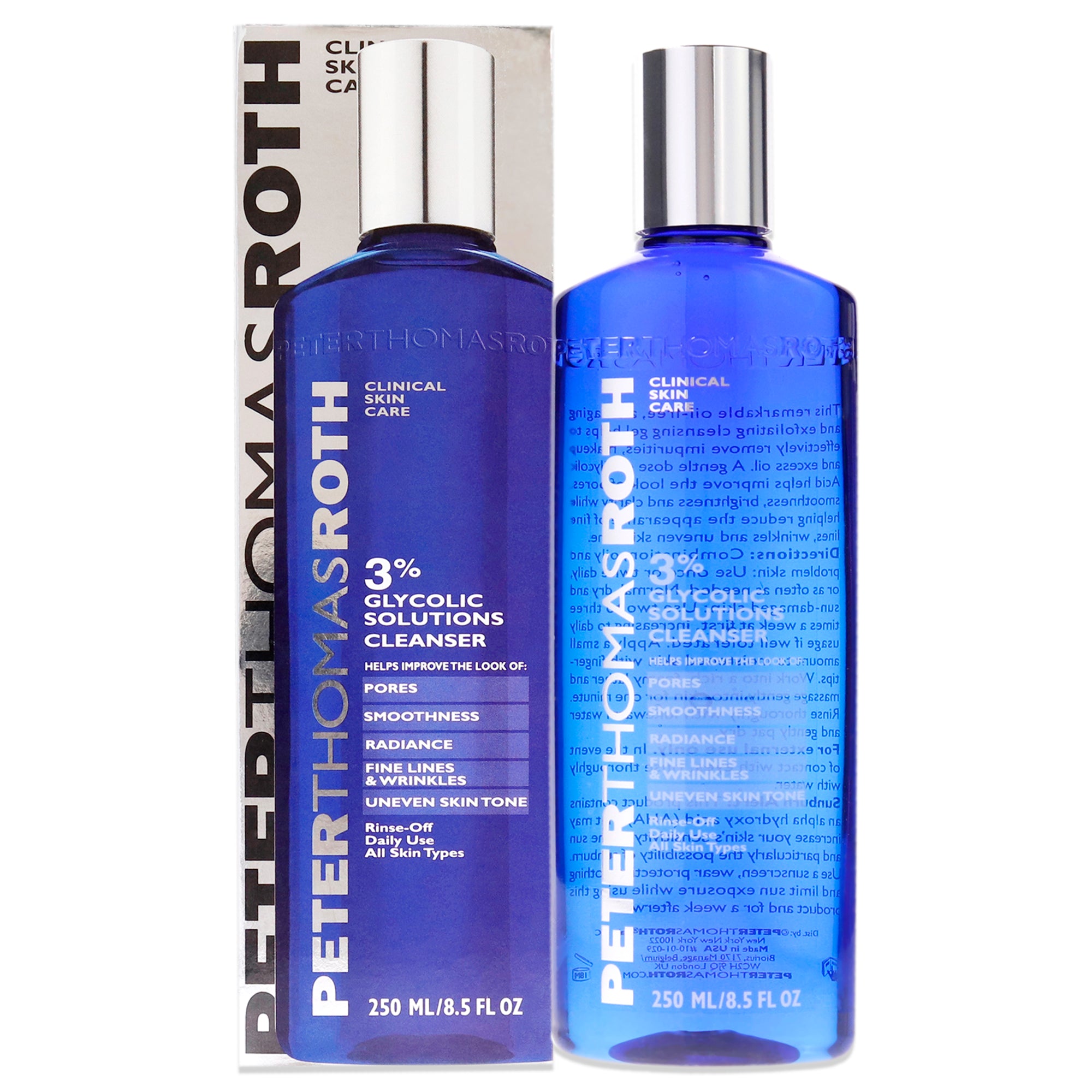 Glycolic 3 Percent Solutions Cleanser by Peter Thomas Roth for Unisex - 8.5 oz Cleanser