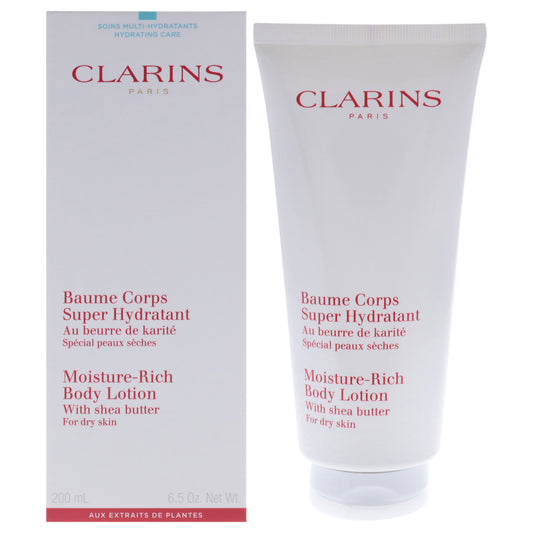 Moisture Rich Body Lotion with Shea Butter - Dry Skin by Clarins for Unisex - 6.5 oz Body Lotion