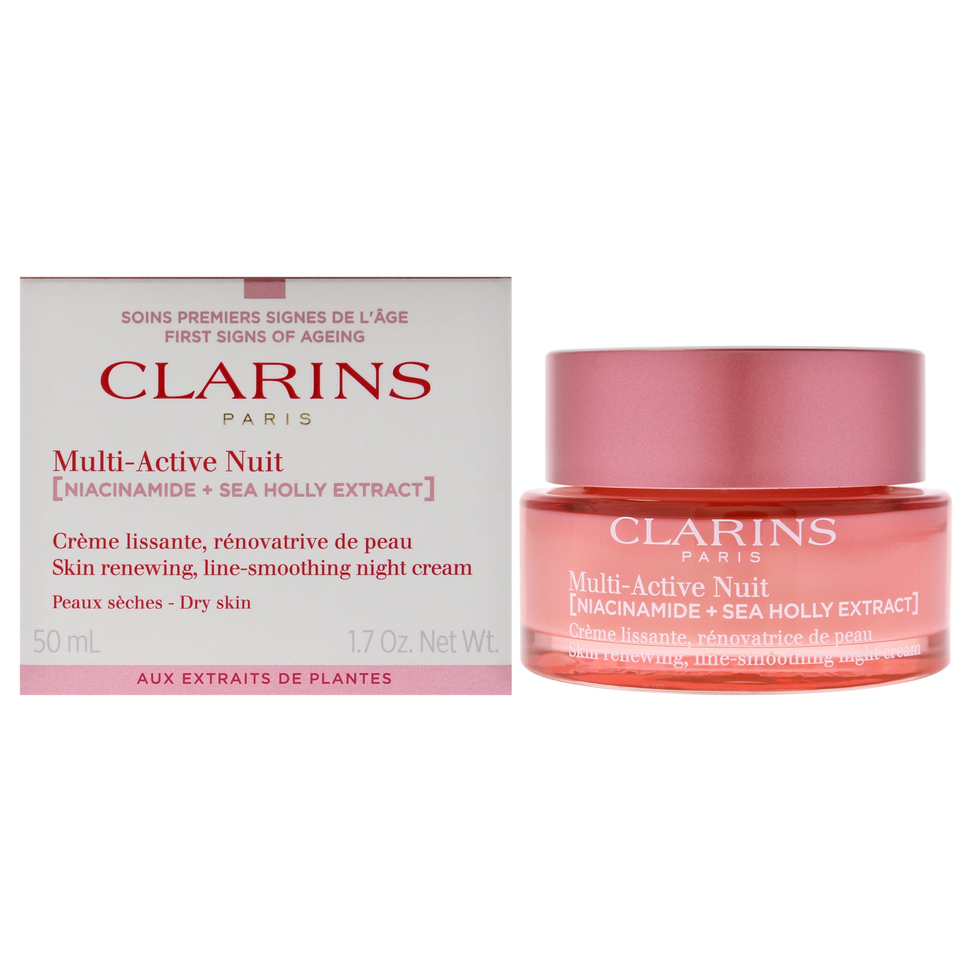 Multi-Active Night Cream - Dry Skin by Clarins for Unisex - 1.7 oz Cream