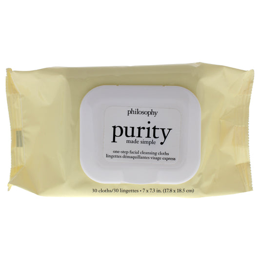 Purity Made Simple One Step Facial Cleansing Cloths 30 Count Wipes