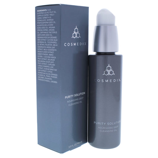 Purity Solution Nourishing Deep Cleansing Oil by Cosmedix for Unisex - 3.3 oz Cleanser