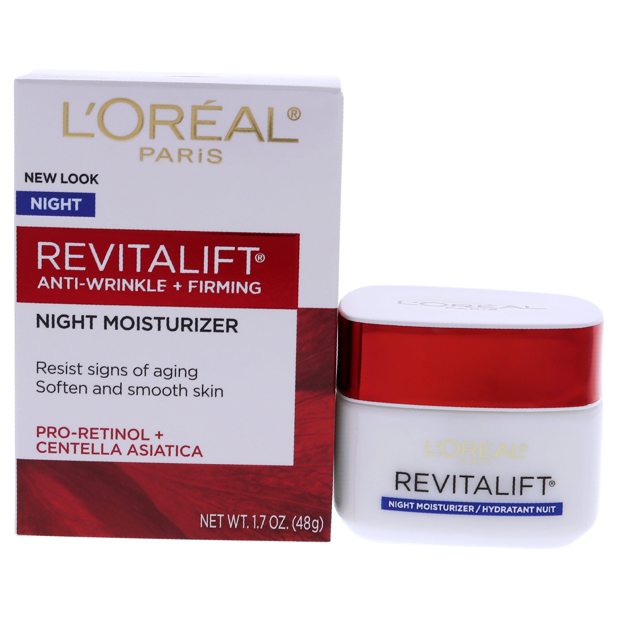 Revitalift Anti-Wrinkle and Firming Night Moisturizer by LOreal Paris for Unisex - 1.7 oz Moisturizer