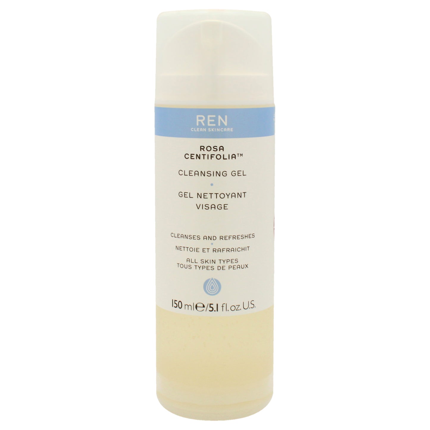 Rosa Centifolia Cleansing Gel by REN for Unisex - 5.1 oz Cleanser