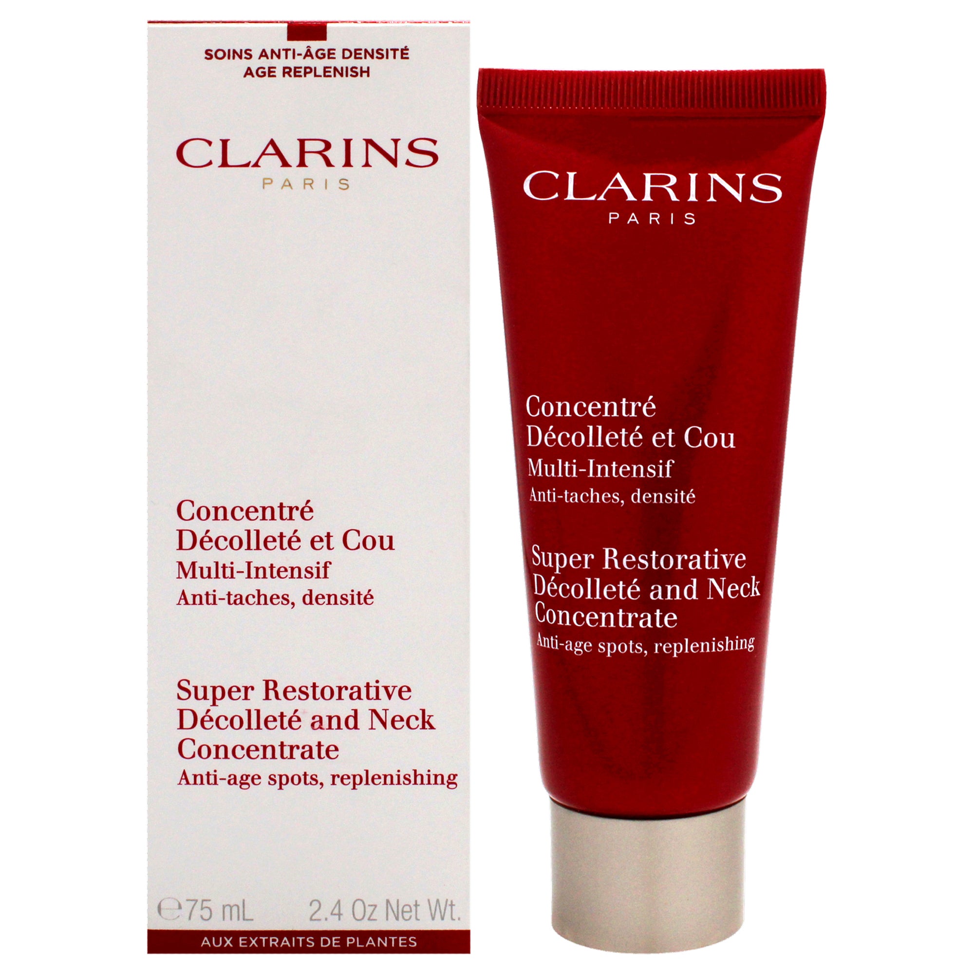 Super Restorative Decollete and Neck Concentrate by Clarins for Unisex - 2.4 oz Cream