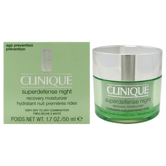 Superdefense Night Recovery Moisturizer by Clinique for Unisex - 1.7 oz Moisturizer
