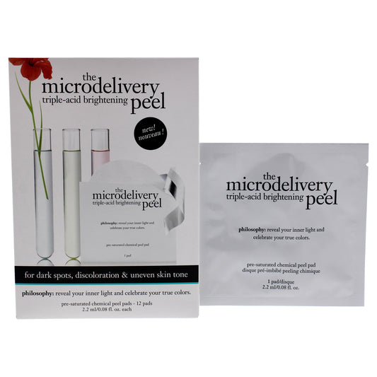 The Microdelivery Triple-Acid Brightening Peel Pad 12 Pc Pads