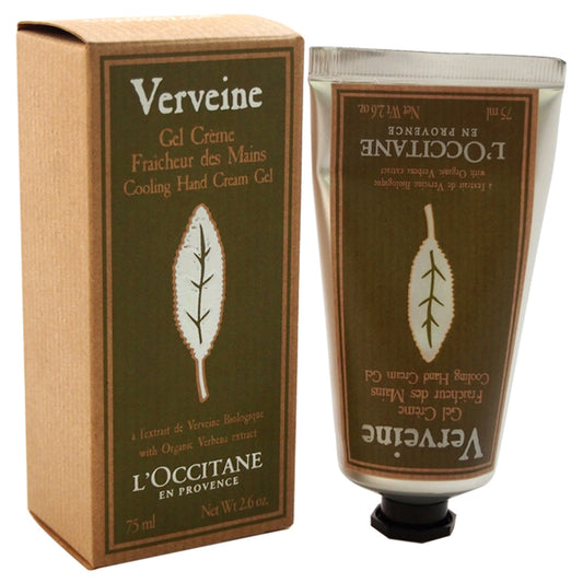 Verveine Cooling Hand Cream Gel by LOccitane for Unisex - 2.6 oz Hand Cream