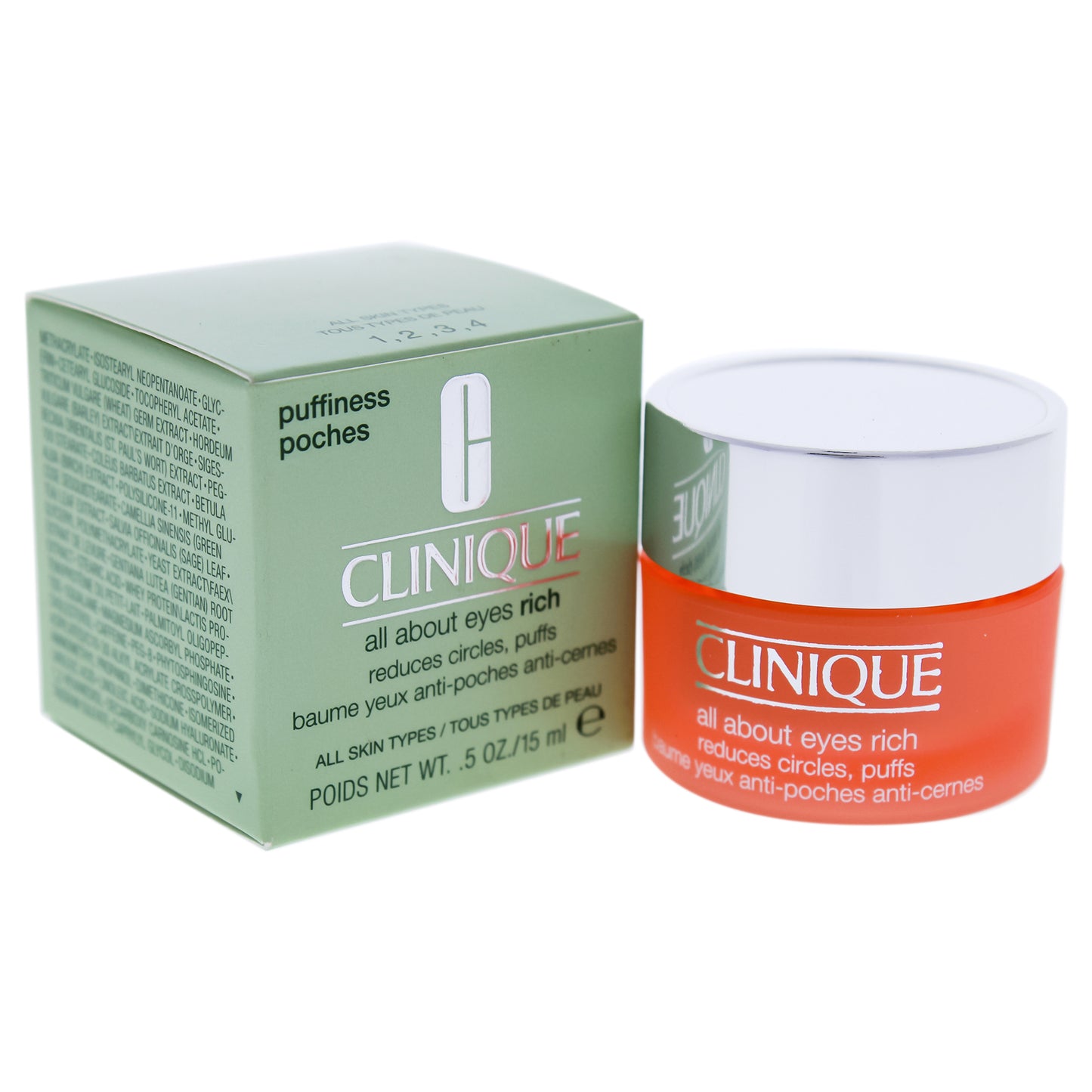 All About Eyes Rich by Clinique for Women - 0.5 oz Cream