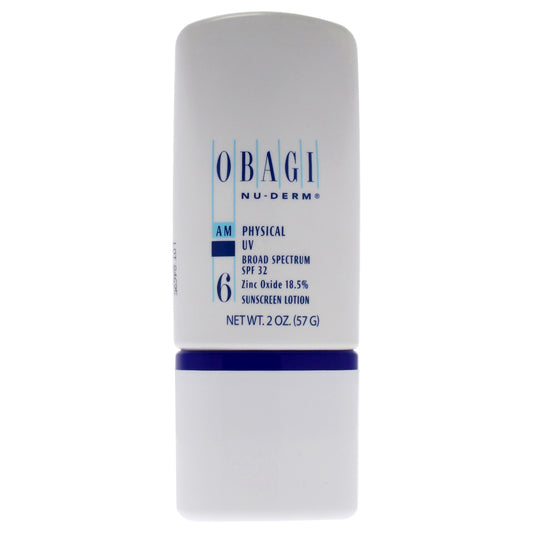 Obagi Nu-Derm 6 AM Physical UV SPF 32 2 oz Cream