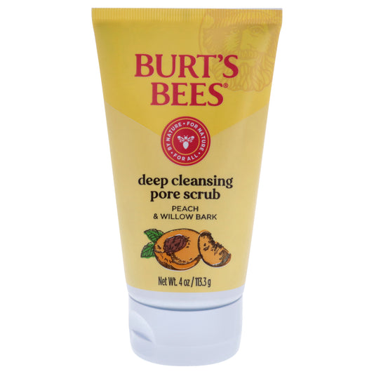 Peach and Willow Bark Deep Pore Scrub by Burts Bees for Women - 4 oz Scrub