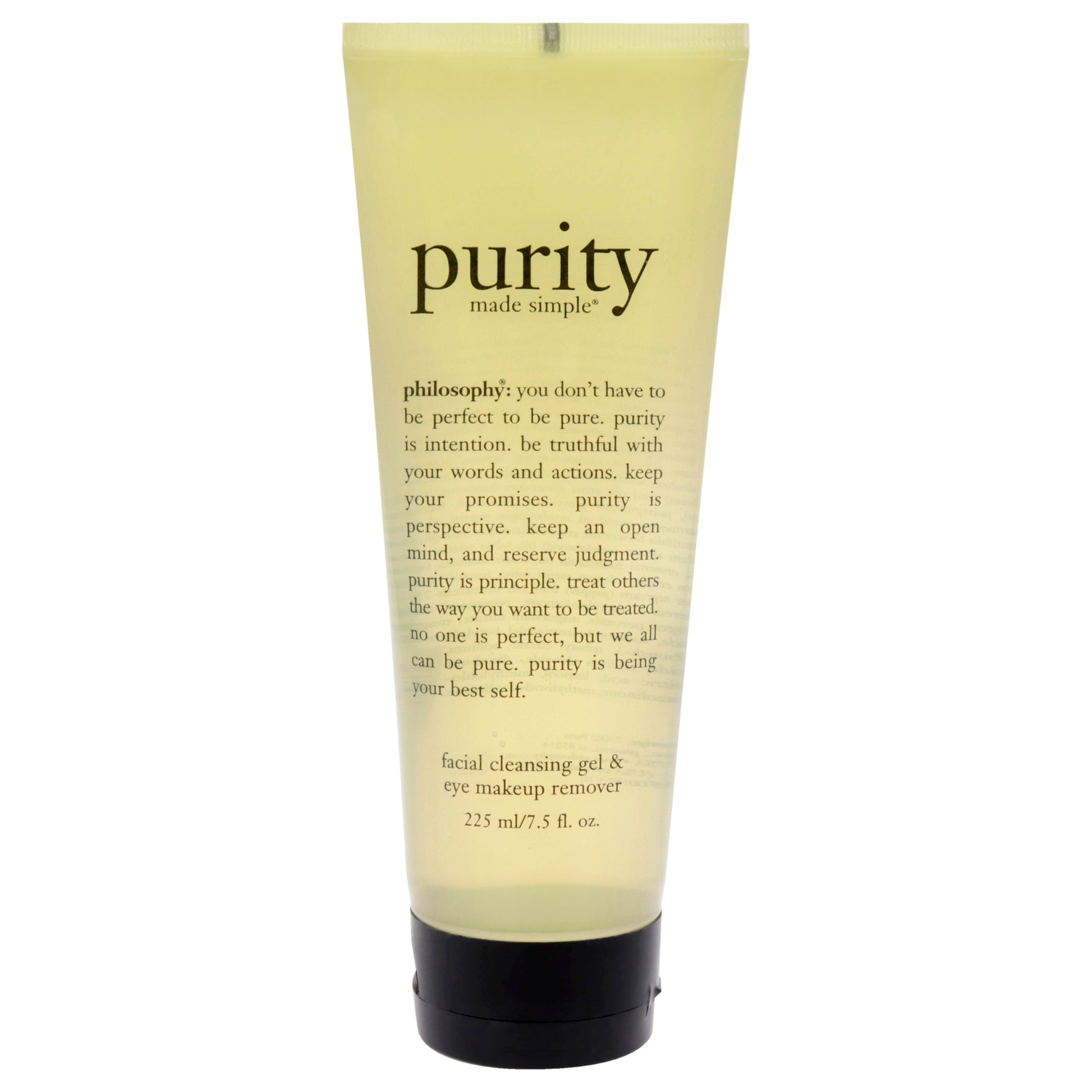 Purity Made Simple Foaming Facial Cleansing Gel and Eye Makeup Remover by Philosophy for Women - 7.5 oz Makeup Remover