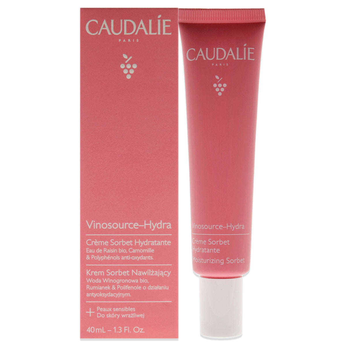 Vinosource Moisturizing Sorbet by Caudalie for Women - 1.3 oz Cream