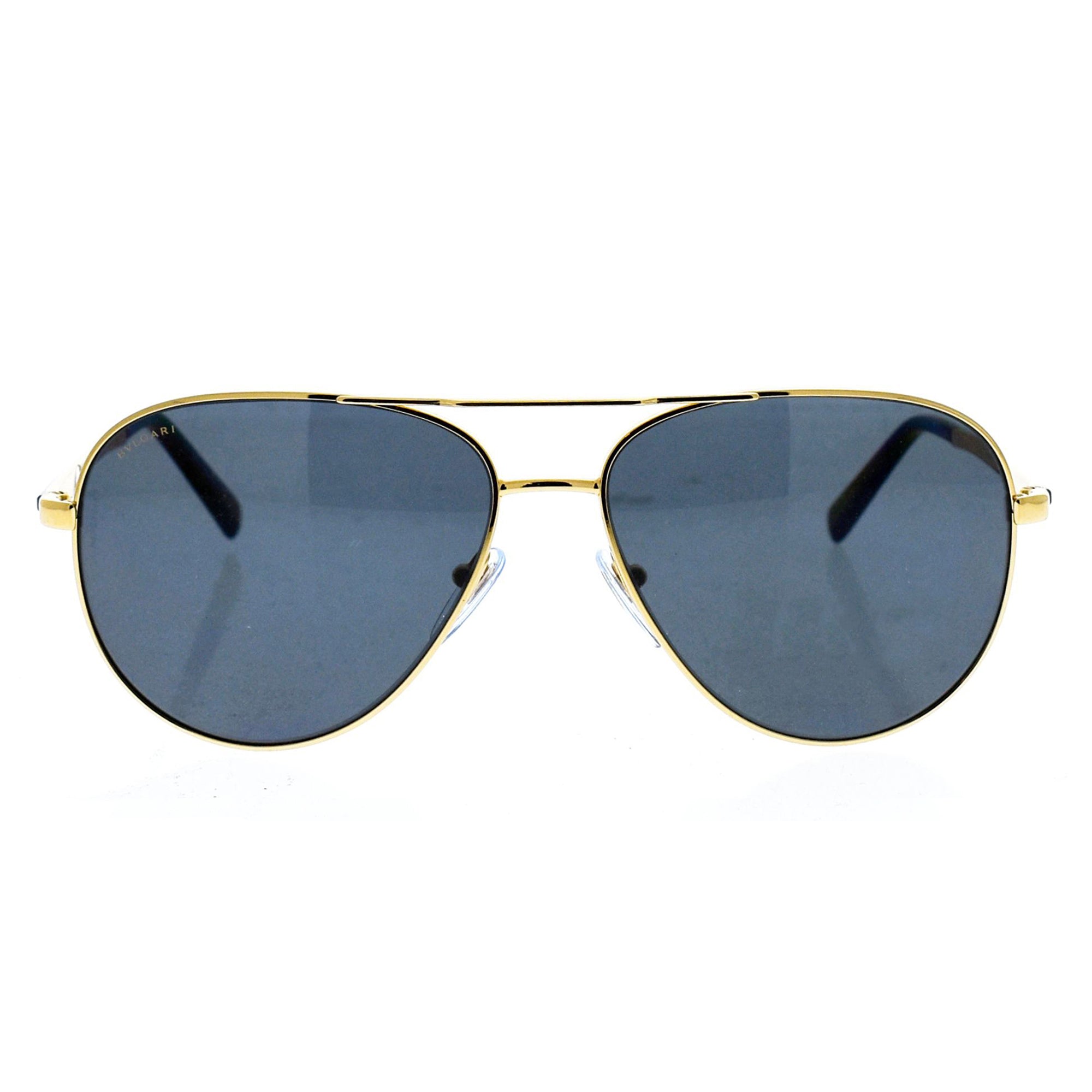 Bvlgari BV5029K 390-81 - Gold Plated-Grey Polarized by Bvlgari for Men - 61-15-140 mm Sunglasses