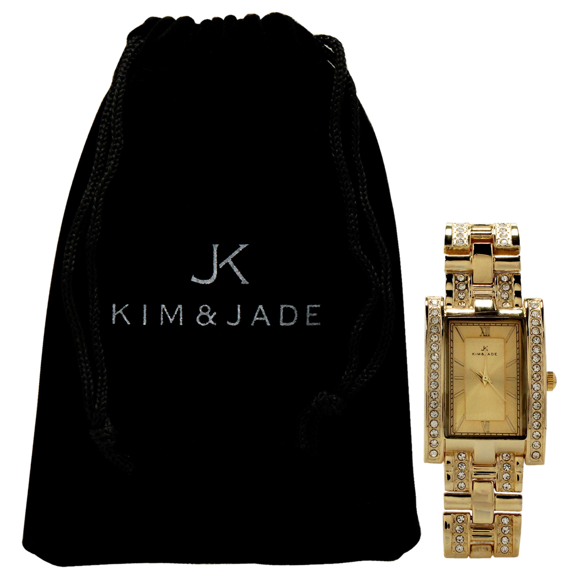2060L-GG Gold Stainless Steel Bracelet Watch by Kim & Jade for Women - 1 Pc Watch