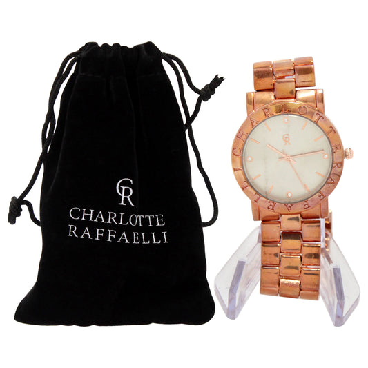 CRM002 Rose Gold Stainless Steel Bracelet Watch by Charlotte Raffaelli for Women - 1 Pc Watch