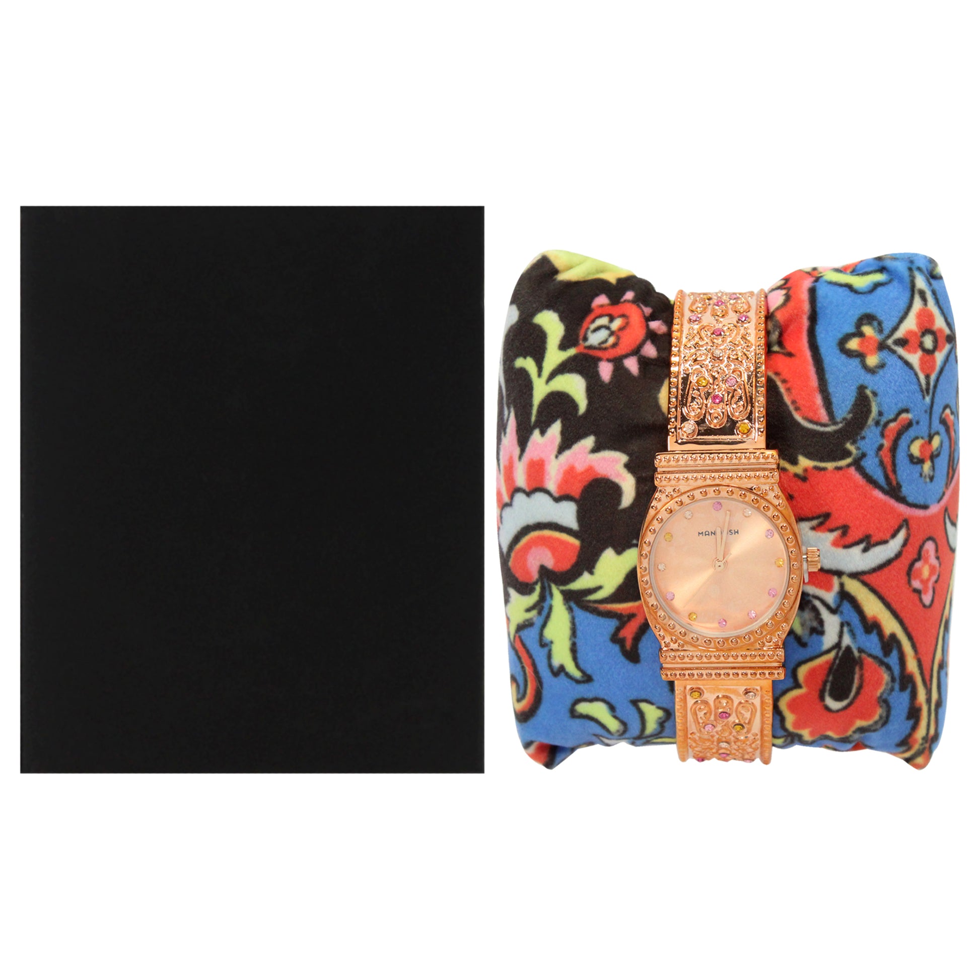 MSHMIRG Mizuna - Rose Gold Stainless Steel Bracelet Watch by Manoush for Women - 1 Pc Watch