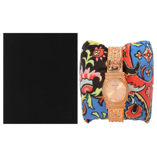MSHMIRG Mizuna - Rose Gold Stainless Steel Bracelet Watch by Manoush for Women - 1 Pc Watch