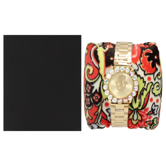 MSHSCG Scarlett Hand - Gold Stainless Steel Bracelet Watch by Manoush for Women - 1 Pc Watch