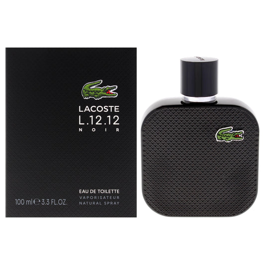 Lacoste Eau De Lacoste L.12.12 Noir by Lacoste for Men - 3.3 oz EDT Spray
