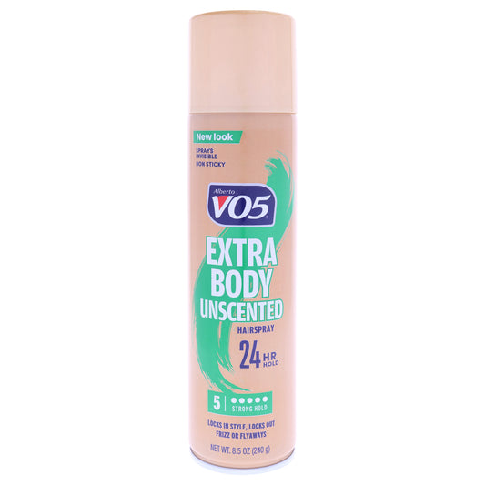 Crystal Clear Extra Body - Unscented Hair Spray by Alberto VO5 for Unisex - 8.5 oz Hair Spray