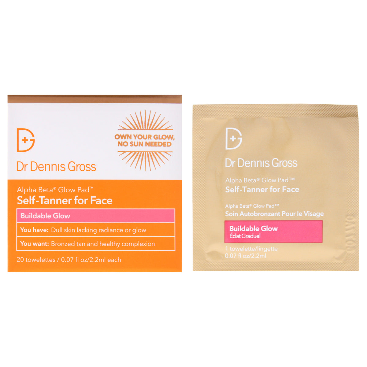 Alpha Beta Glow Pads For Face by Dr. Dennis Gross for Unisex - 20 Pc Pads