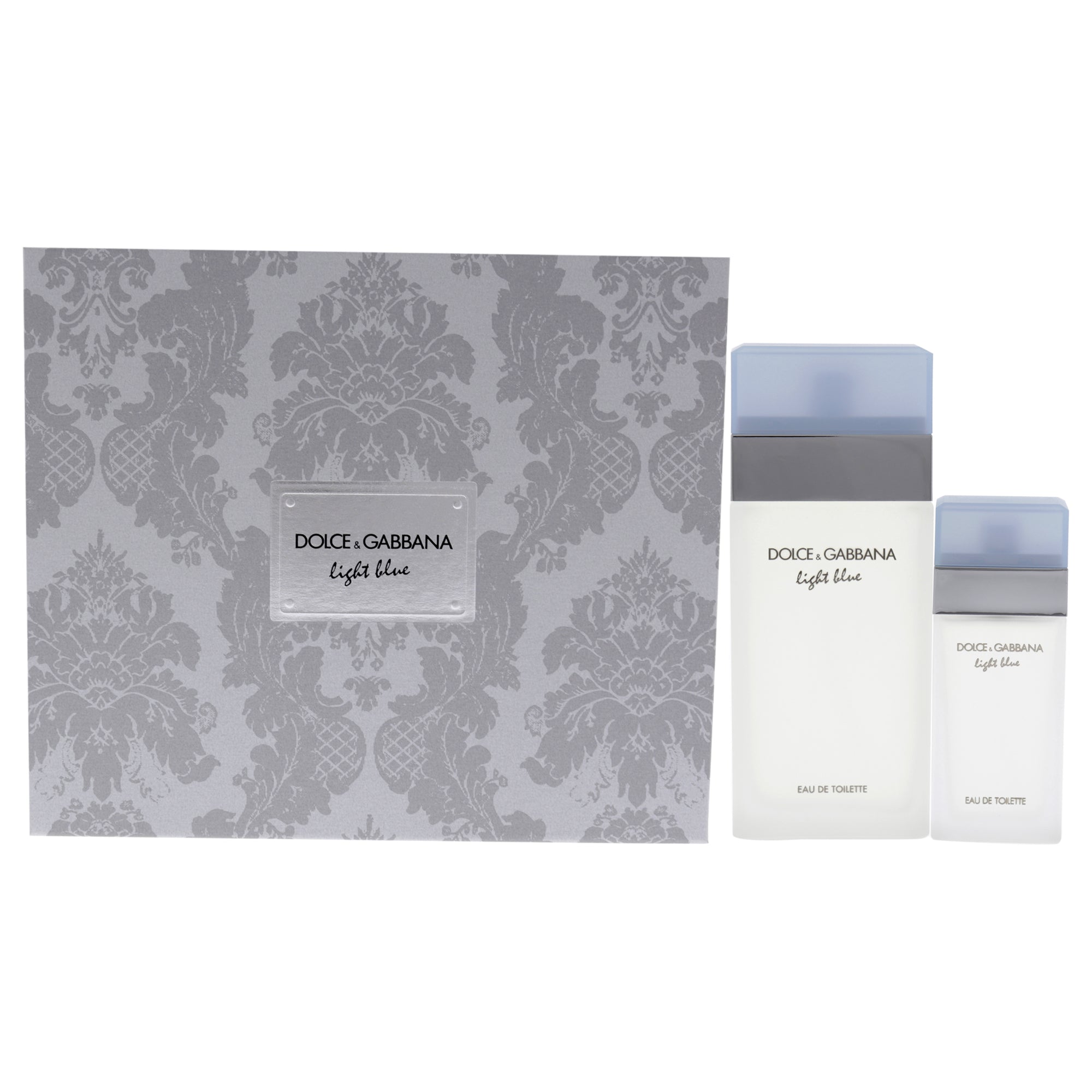 Light Blue by Dolce and Gabbana for Women - 2 Pc Gift Set 3.3oz EDT Spray, 0.84oz EDT Spray