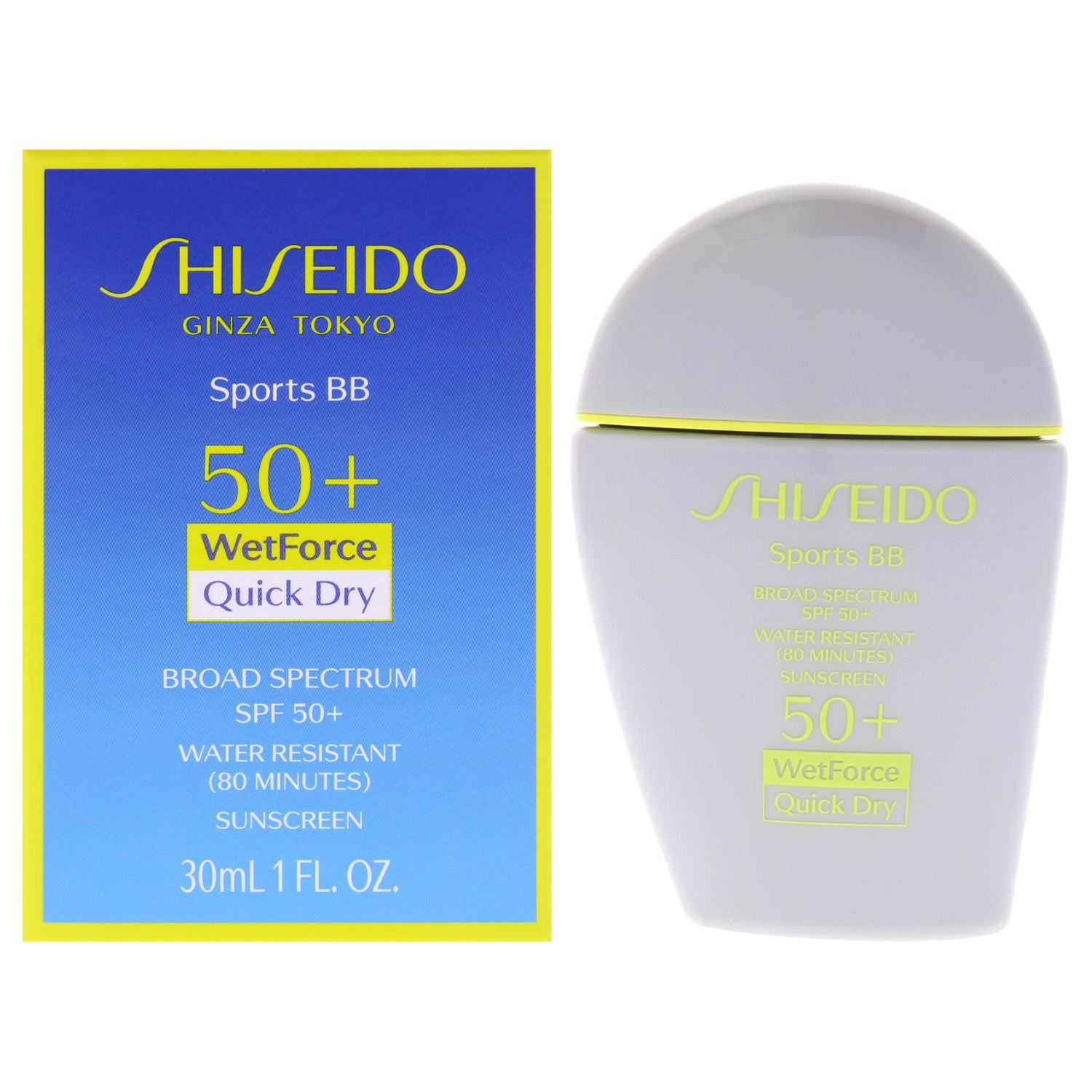 Sports BB WetForce SPF 50 - Dark by Shiseido for Unisex - 1 oz Sunscreen