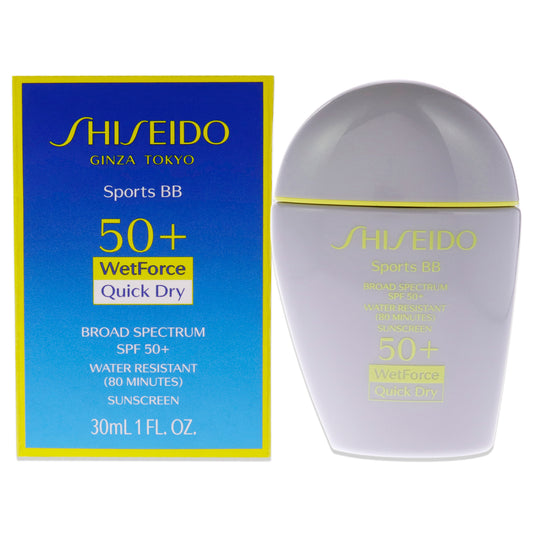 Sports BB WetForce SPF 50 - Light by Shiseido for Unisex - 1 oz Sunscreen