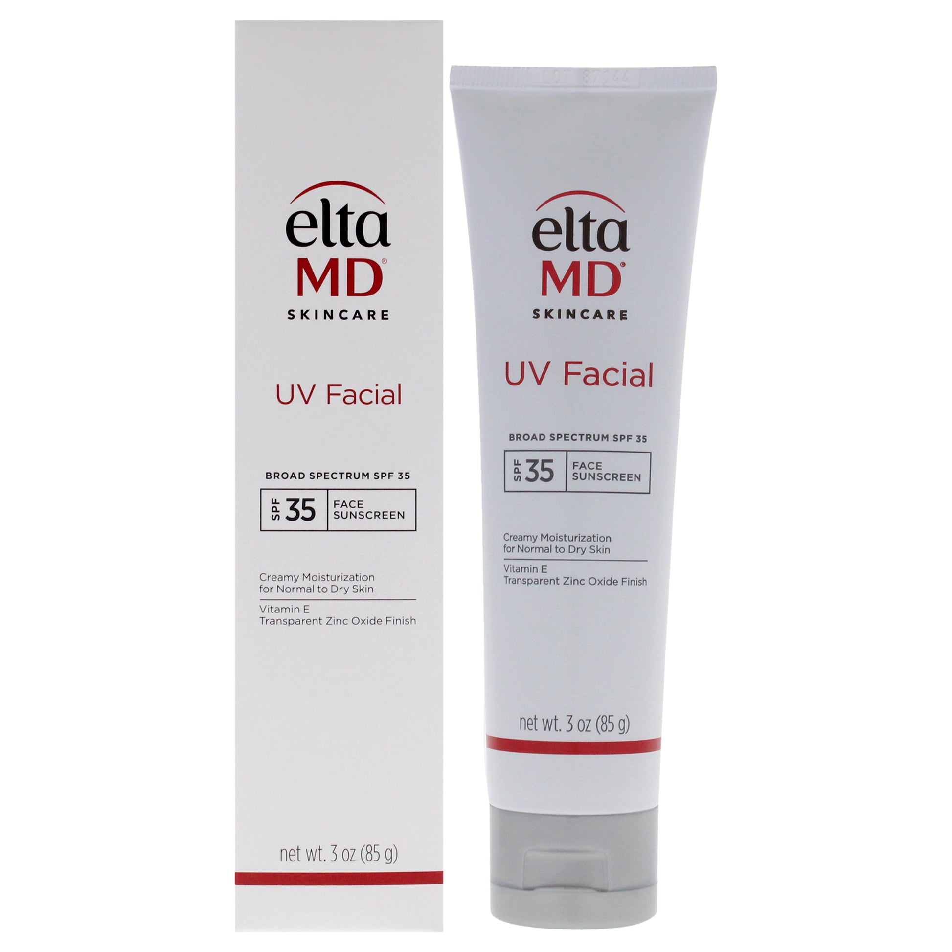 UV Facial Face Sunscreen SPF 35 by EltaMD for Unisex - 3 oz Sunscreen