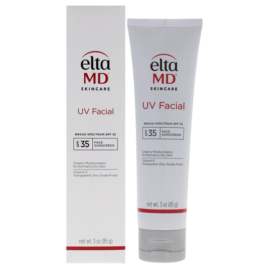 UV Facial Face Sunscreen SPF 35 by EltaMD for Unisex - 3 oz Sunscreen
