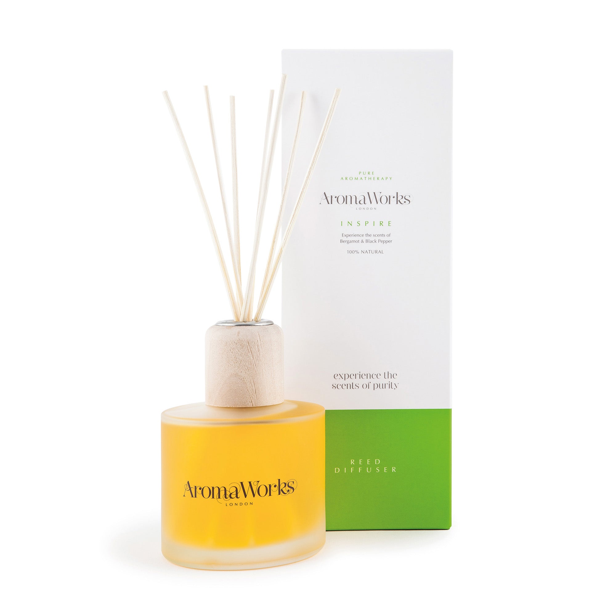 Inspire Reed Diffuser by Aromaworks for Unisex - 6.76 oz Reed Diffuser