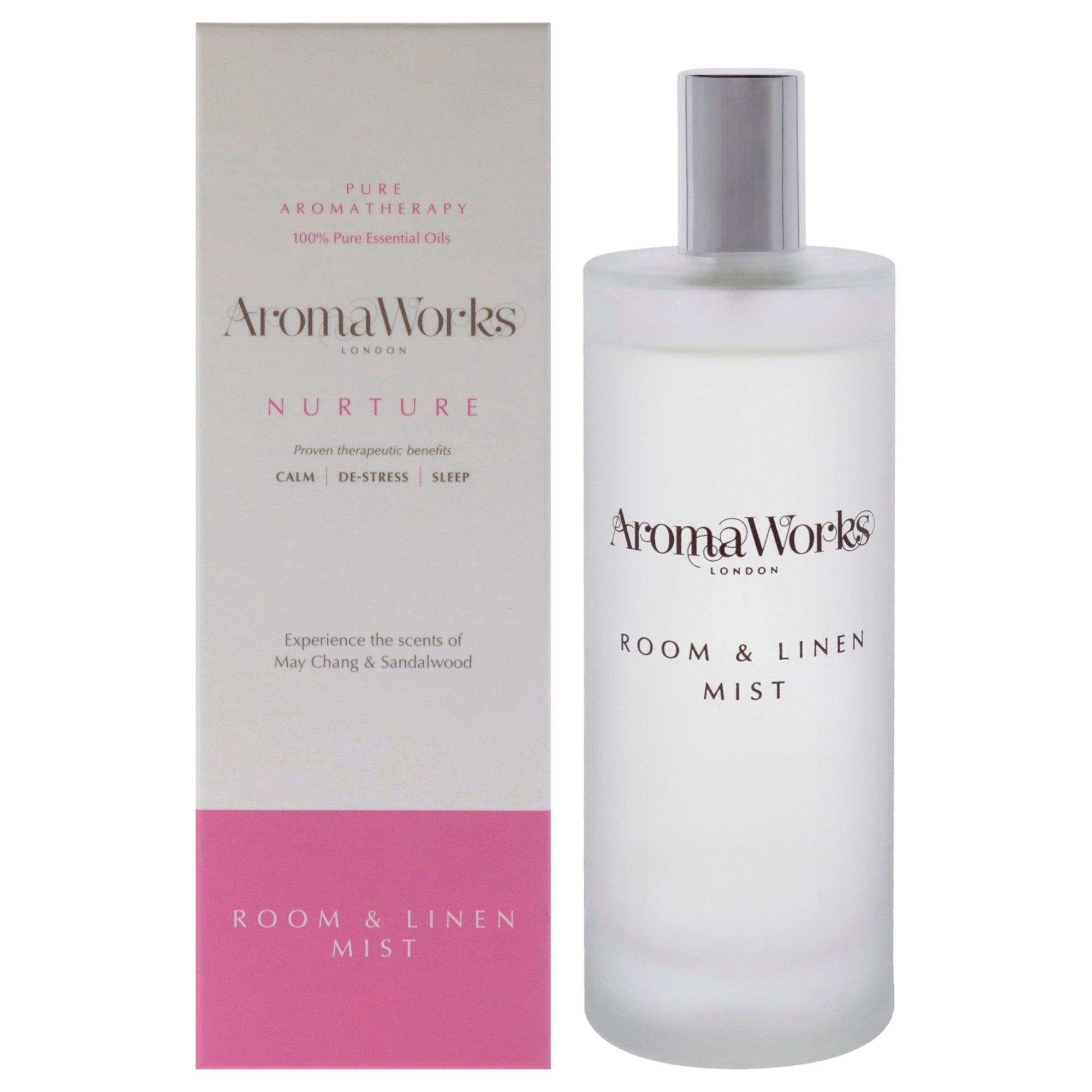 Nurture Room and Linen Mist by Aromaworks for Unisex - 3.38 oz Room Spray