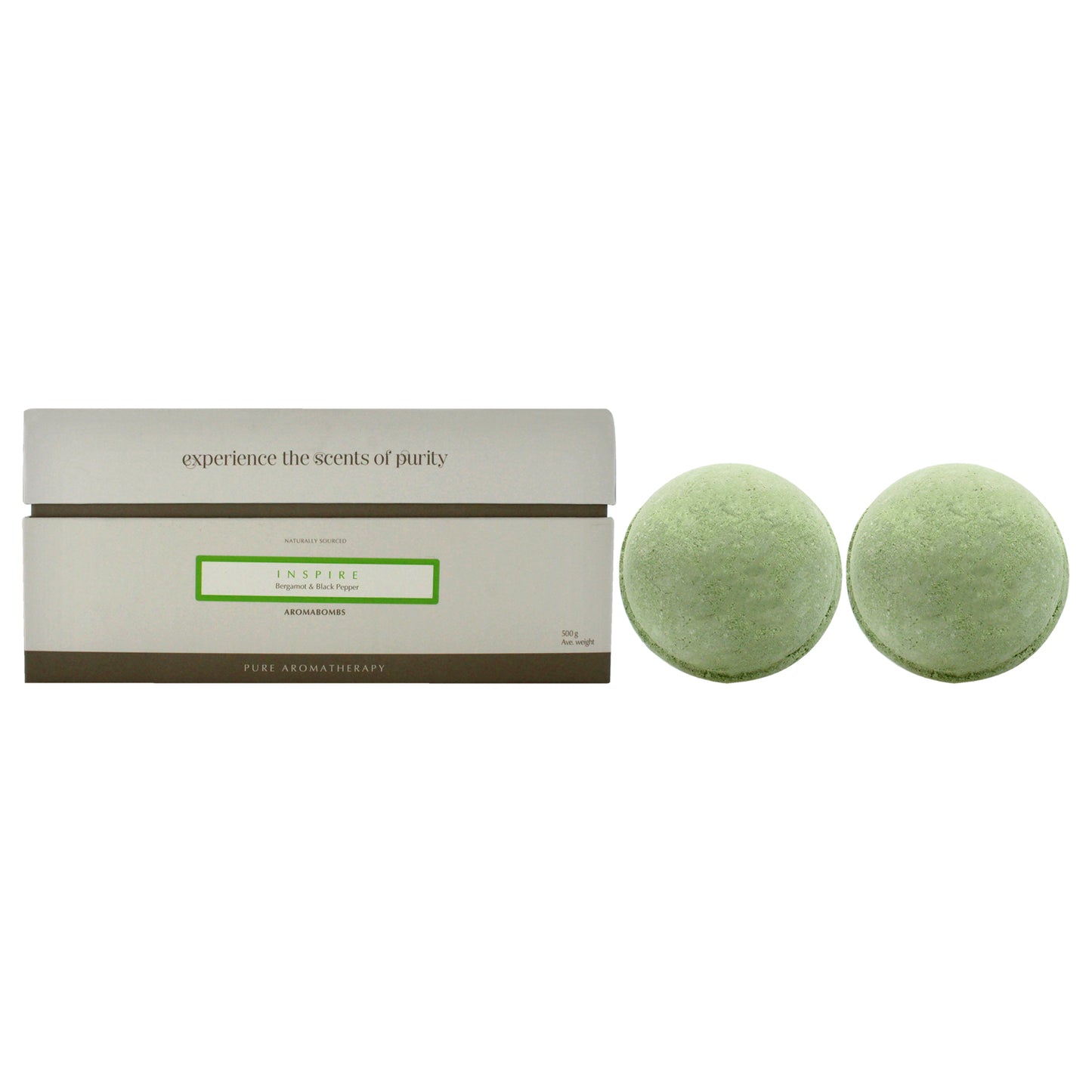 Inspire AromaBomb Duo by Aromaworks for Unisex - 2 x 8.81 oz Bath Bomb