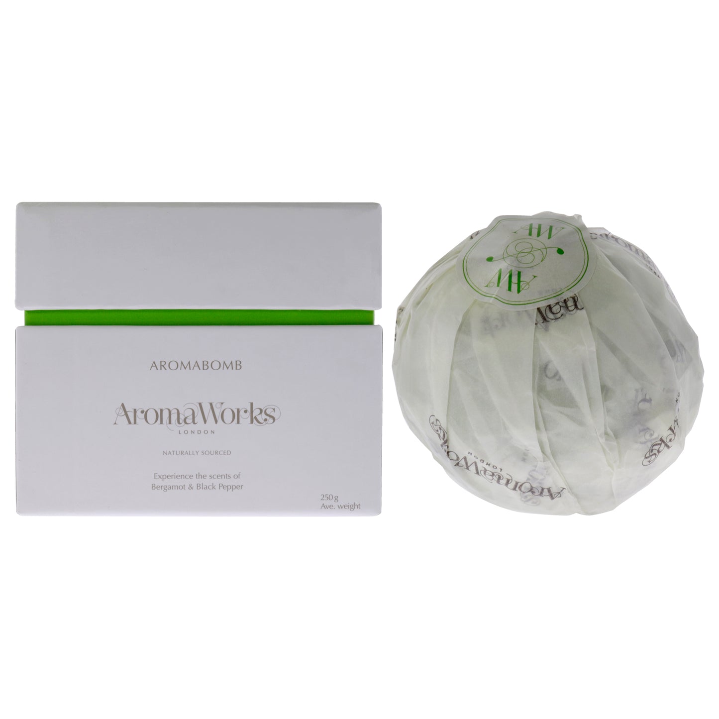 Inspire AromaBomb Single by Aromaworks for Unisex - 8.81 oz Bath Bomb