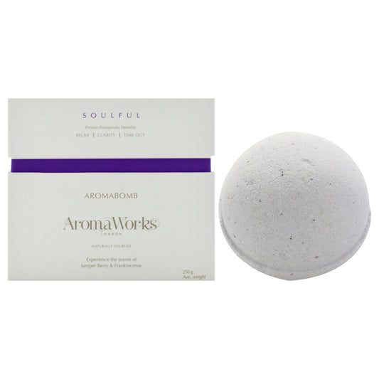 Soulful AromaBomb Single by Aromaworks for Unisex - 8.81 oz Bath Bomb