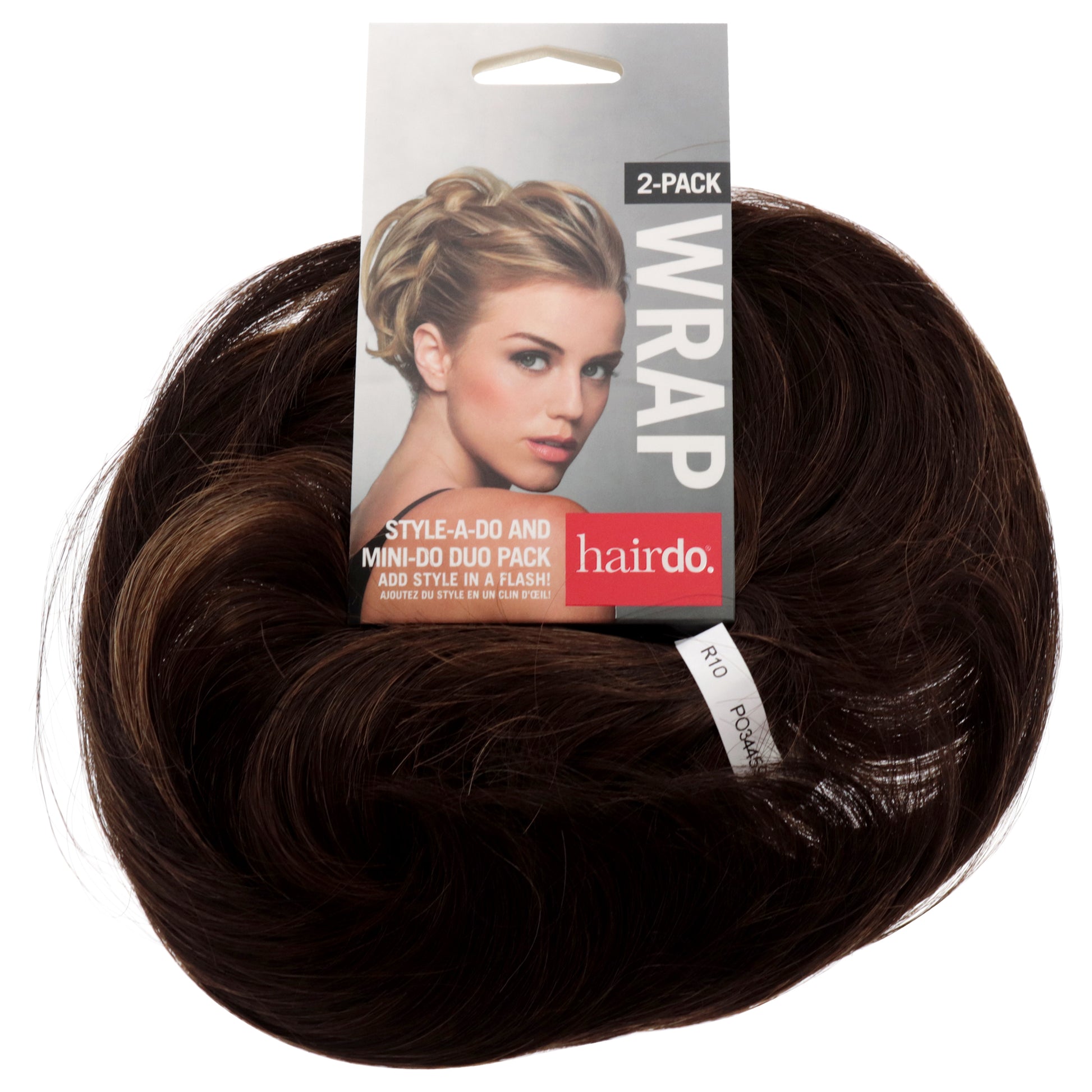 Style-a-do And Mini-do Duo Pack - R10 Chestnut Light Brown by Hairdo for Women - 2 Pc Hair Wrap