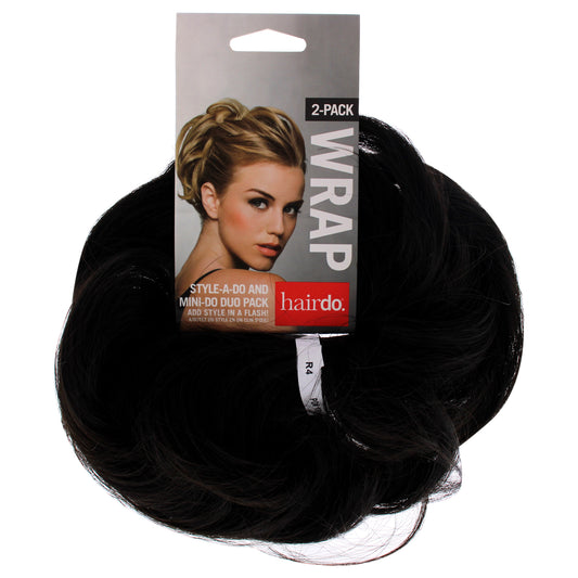 Style-a-do And Mini-do Duo Pack - R4 Midnight Brown by Hairdo for Women - 2 Pc Hair Wrap